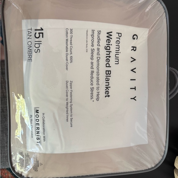 Gravity Weighted Blanket - Tan Ombre - Picture 1 of 2